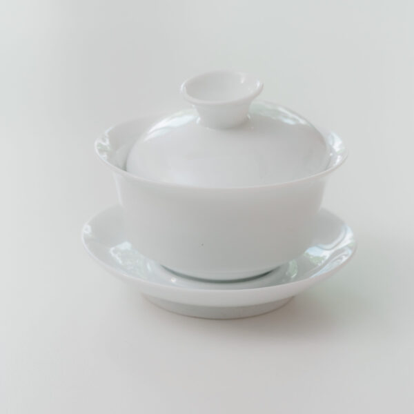 Porcelanowy Gaiwan Niski & Pękaty