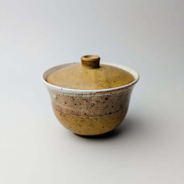 Słonecznikowy Gaiwan Ceramiczny do Rytuału Herbacianego